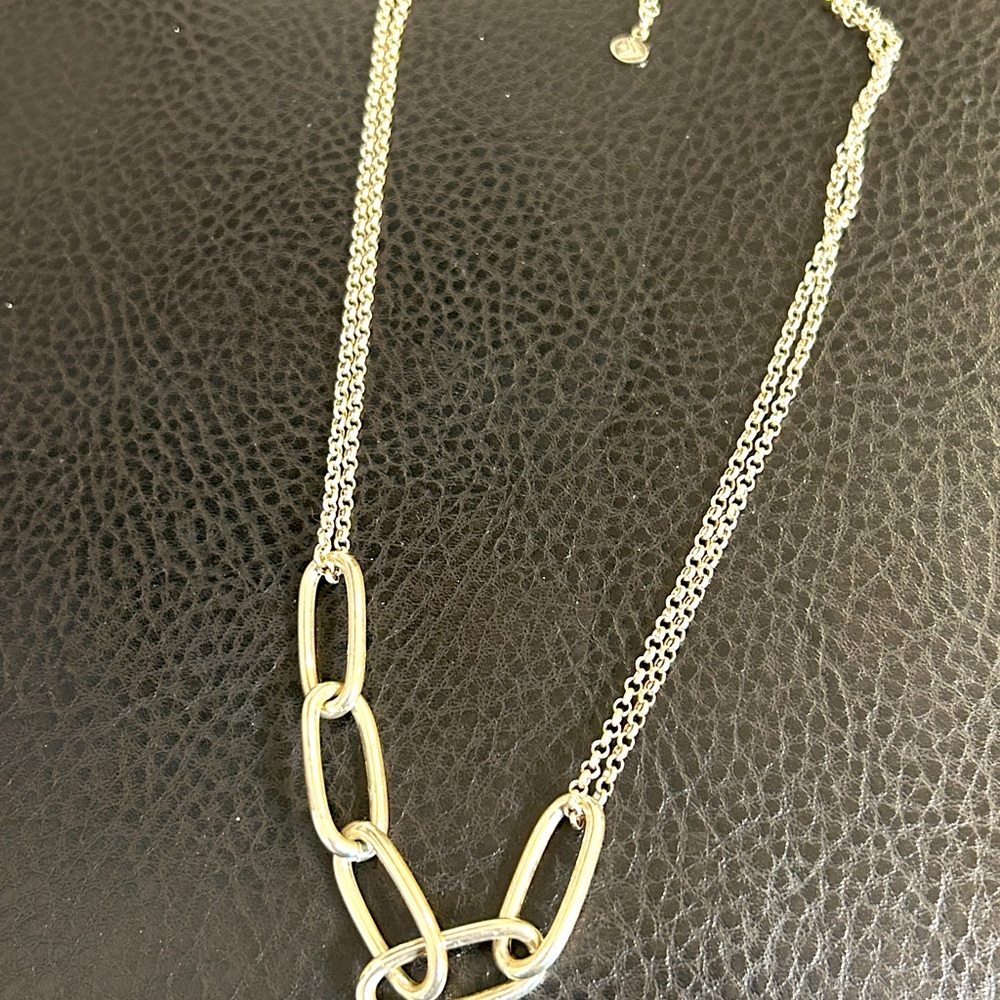Silver Chain Link Necklace